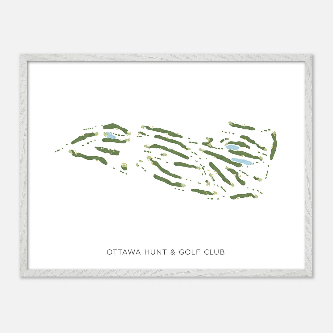 Print of Ottawa Hunt &amp; Golf Club Modern Map