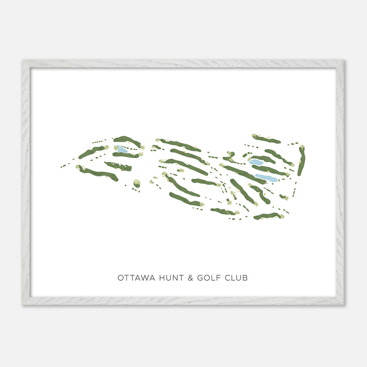Print of Ottawa Hunt &amp; Golf Club Modern Map