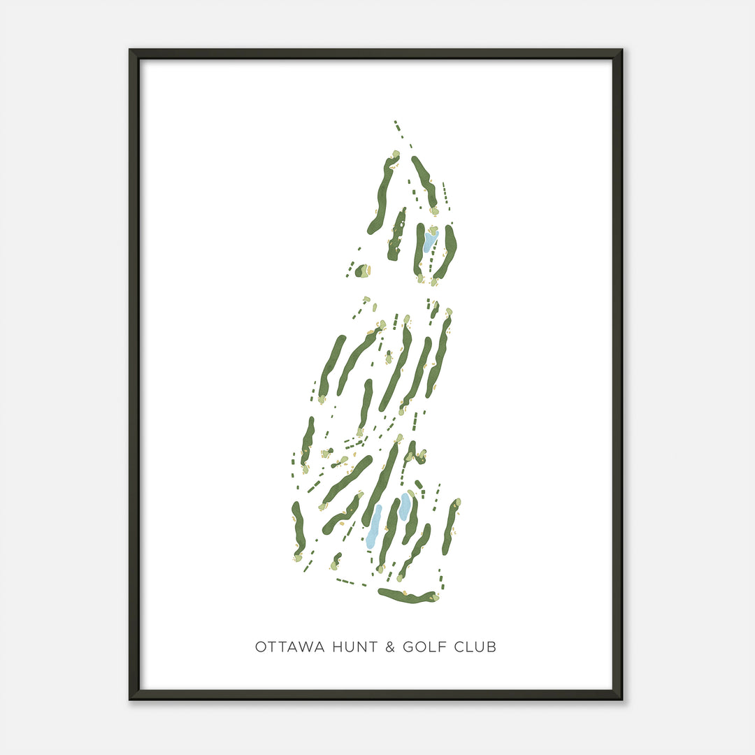 Print of Ottawa Hunt &amp; Golf Club Modern Map