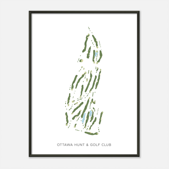 Print of Ottawa Hunt &amp; Golf Club Modern Map