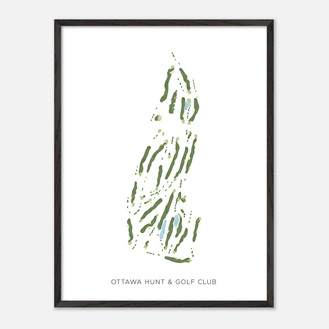 Print of Ottawa Hunt &amp; Golf Club Modern Map