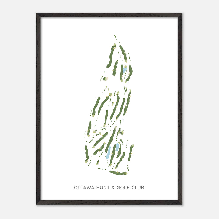 Print of Ottawa Hunt &amp; Golf Club Modern Map