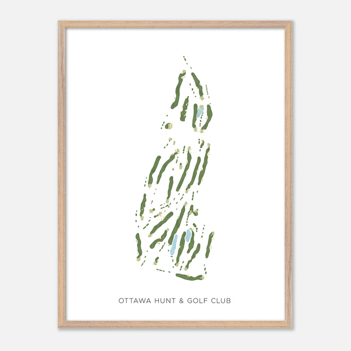 Print of Ottawa Hunt &amp; Golf Club Modern Map