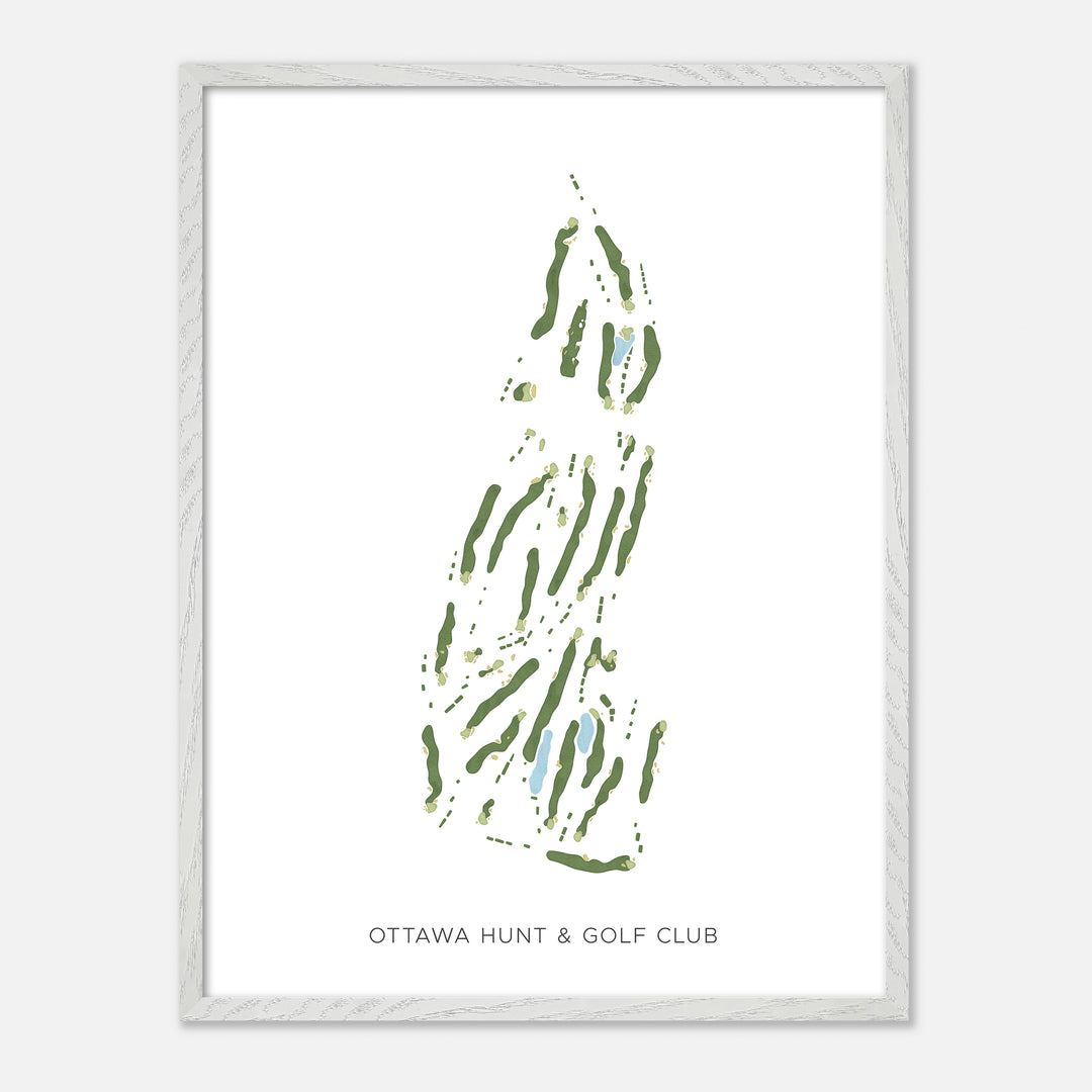 Print of Ottawa Hunt &amp; Golf Club Modern Map