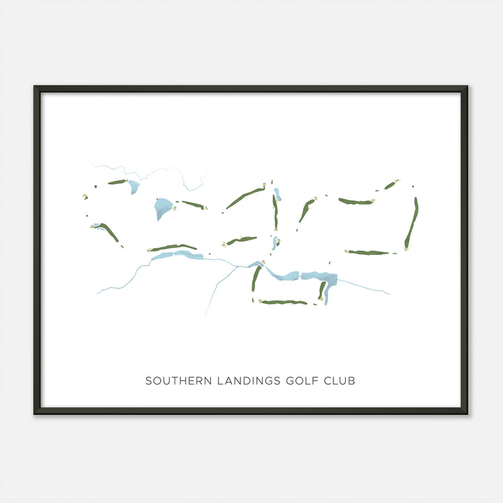 Print of Southern Landings Golf Club Modern Map