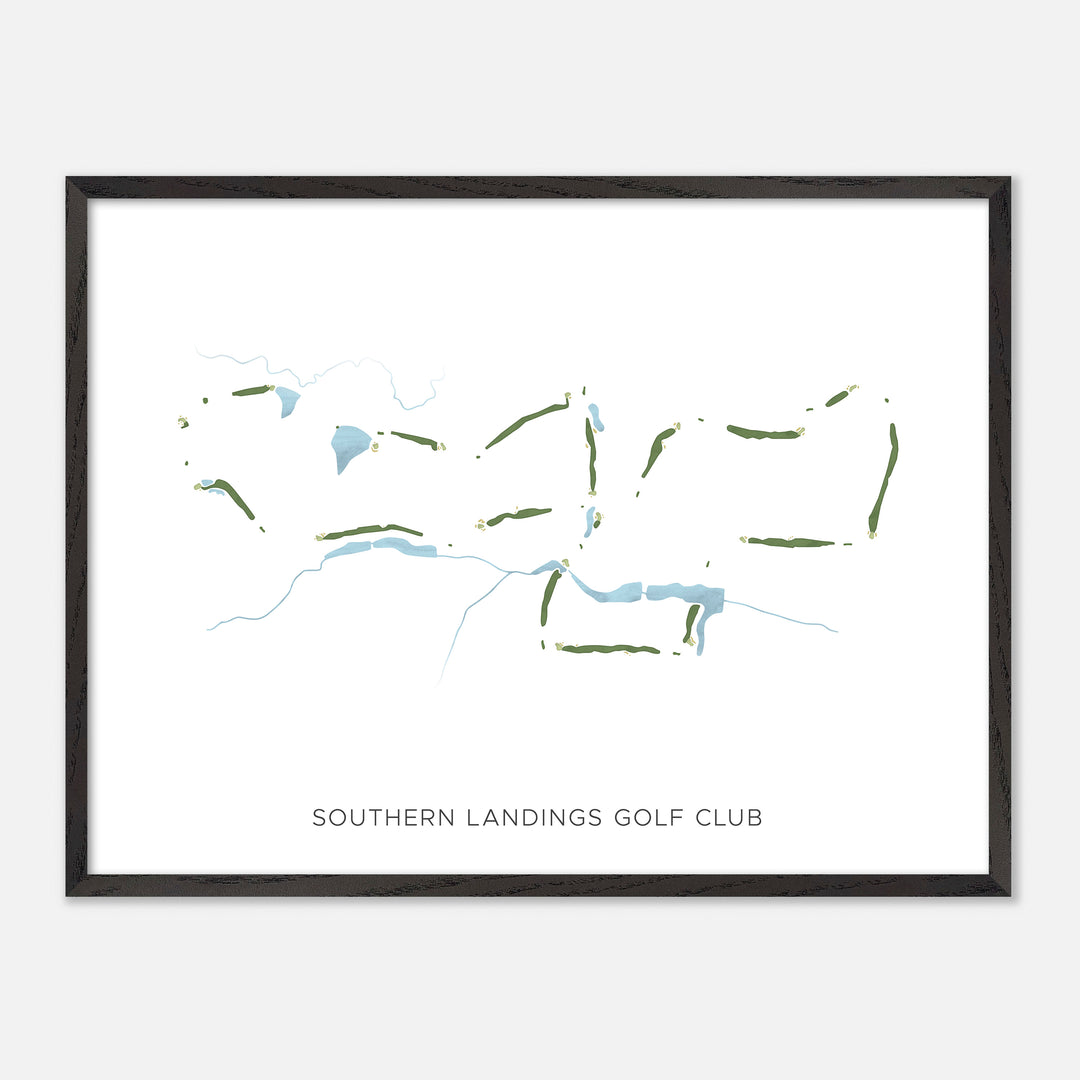Print of Southern Landings Golf Club Modern Map