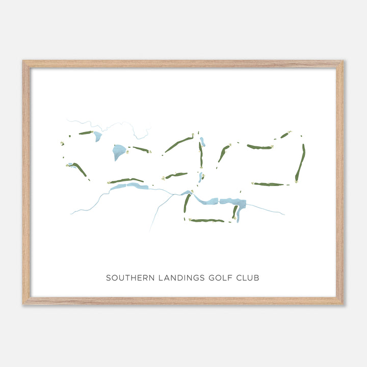 Print of Southern Landings Golf Club Modern Map