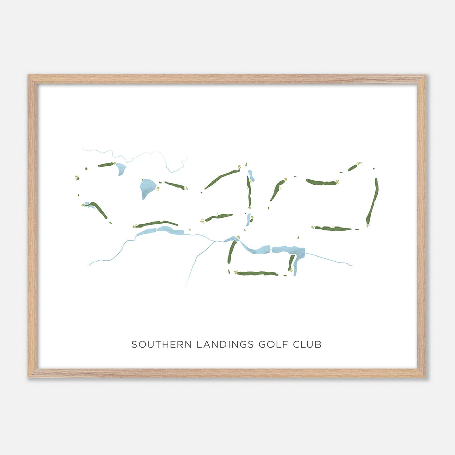 Print of Southern Landings Golf Club Modern Map