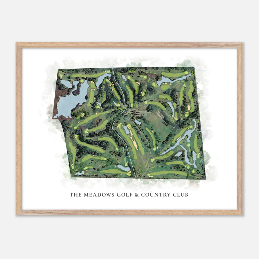Print of The Meadows Golf & Country Club Classic Map
