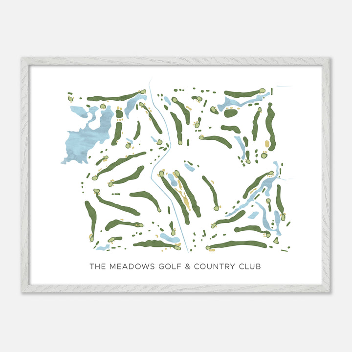 Print of The Meadows Golf & Country Club Modern Map