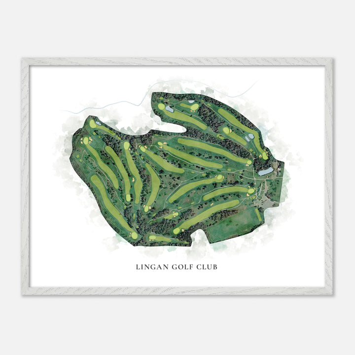Print of Lingan Golf Club Classic Map
