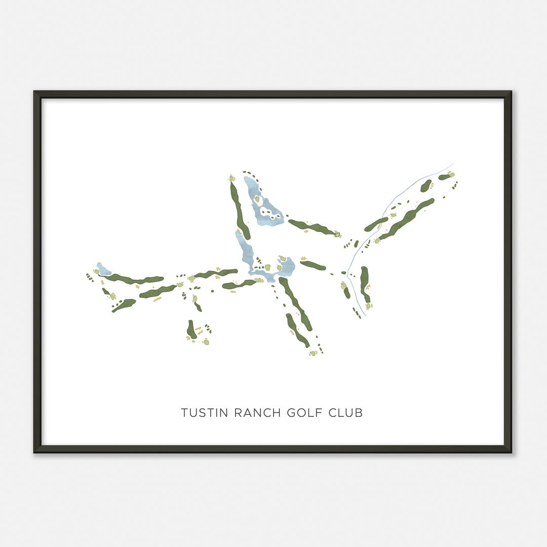 Print of Tustin Ranch Golf Club Modern Map