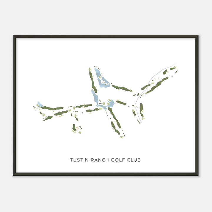 Print of Tustin Ranch Golf Club Modern Map