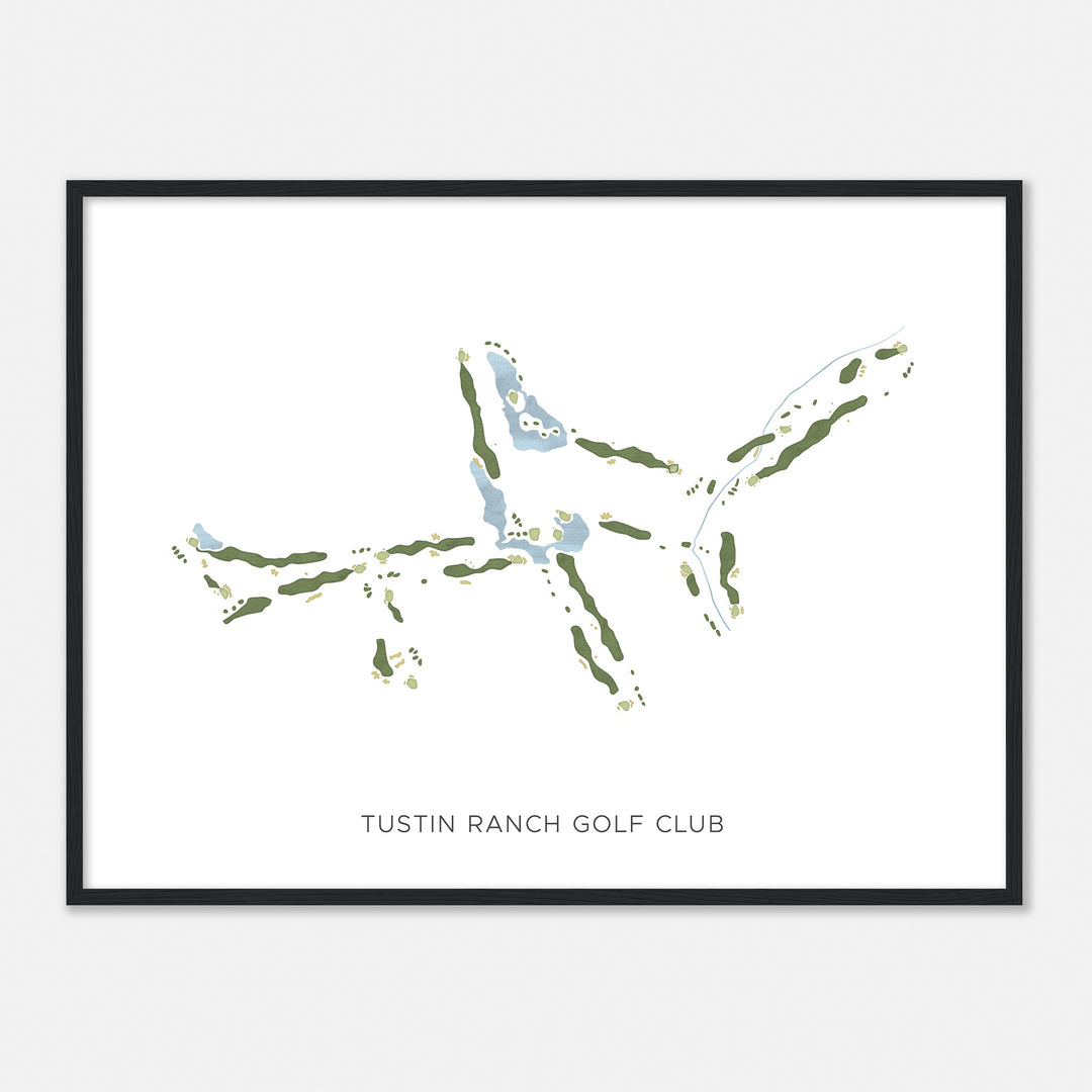 Print of Tustin Ranch Golf Club Modern Map