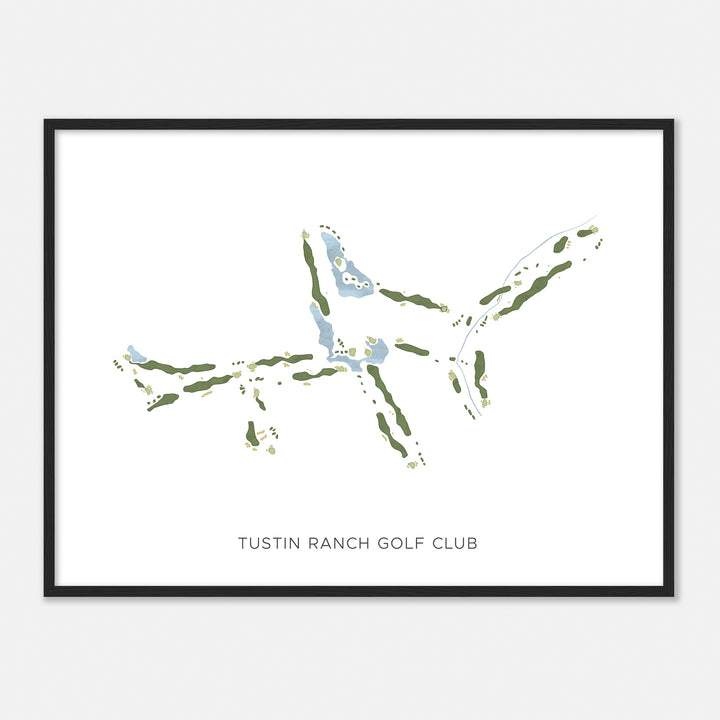 Print of Tustin Ranch Golf Club Modern Map