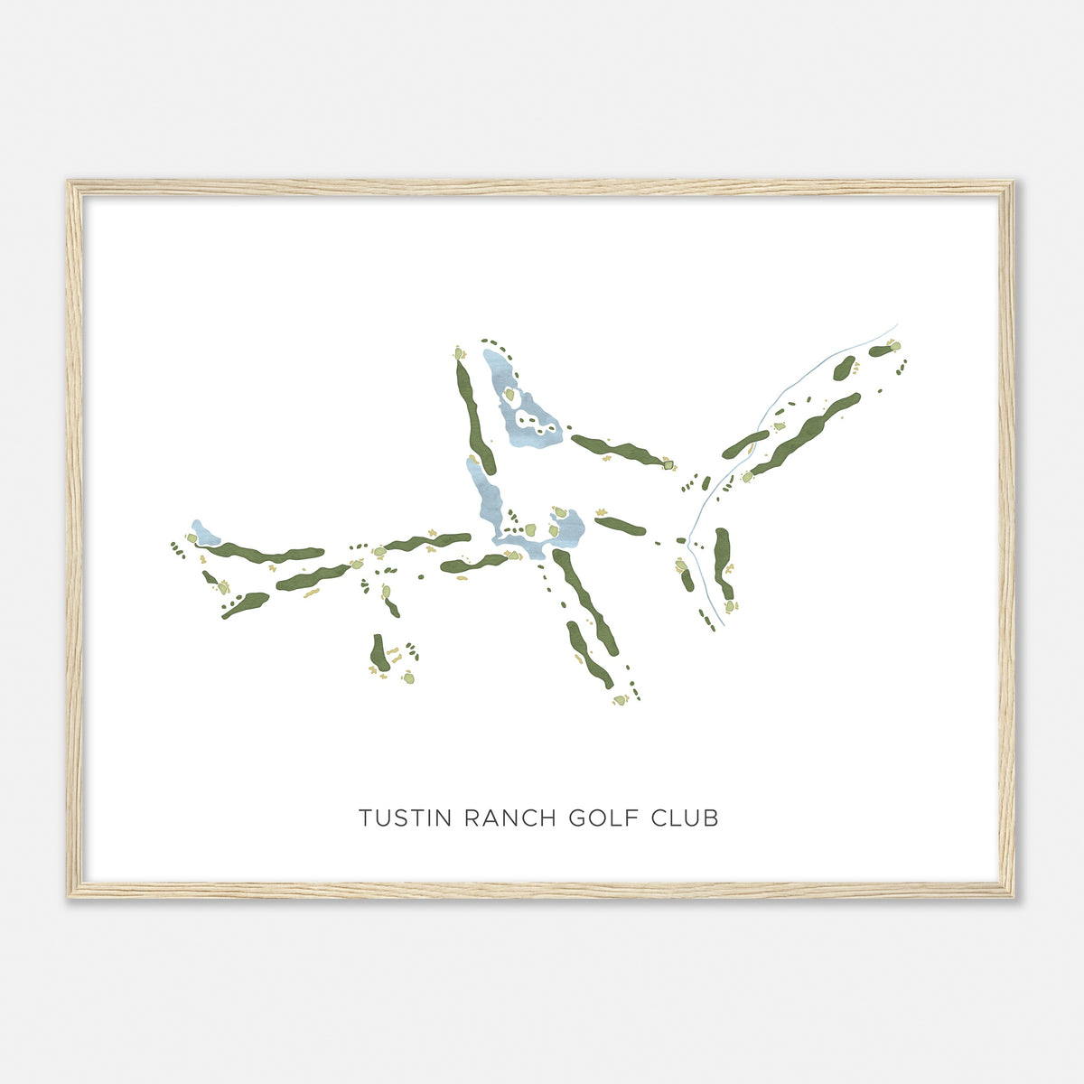 Print of Tustin Ranch Golf Club Modern Map