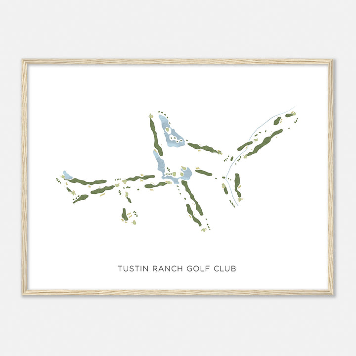 Print of Tustin Ranch Golf Club Modern Map