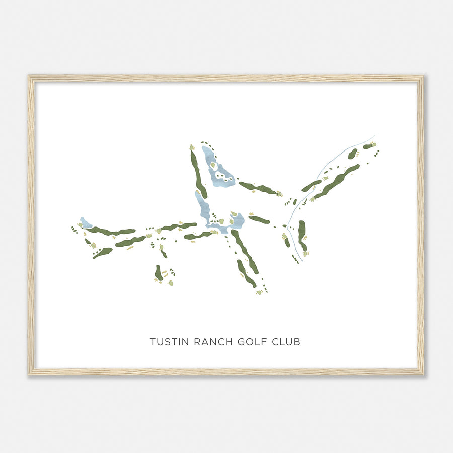 Print of Tustin Ranch Golf Club Modern Map