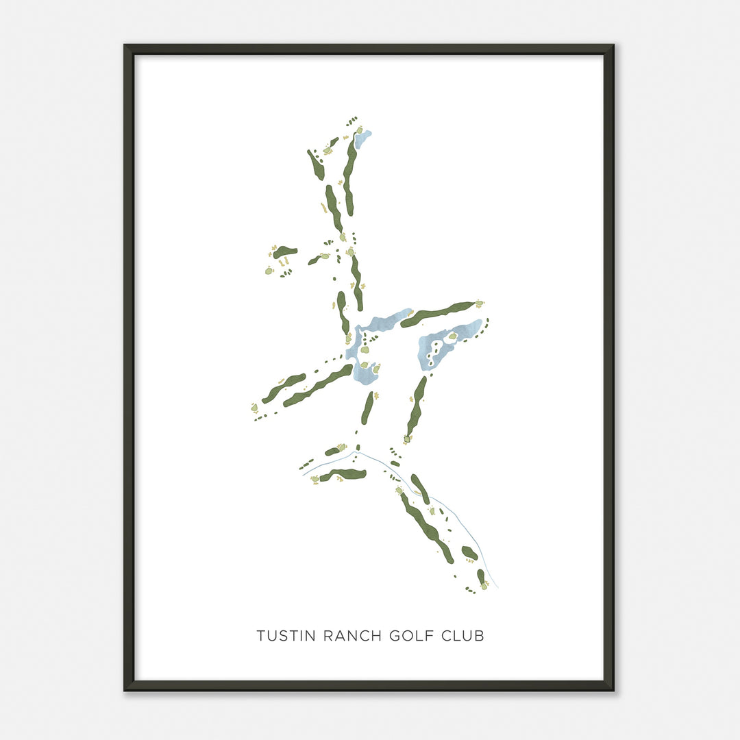 Print of Tustin Ranch Golf Club Modern Map