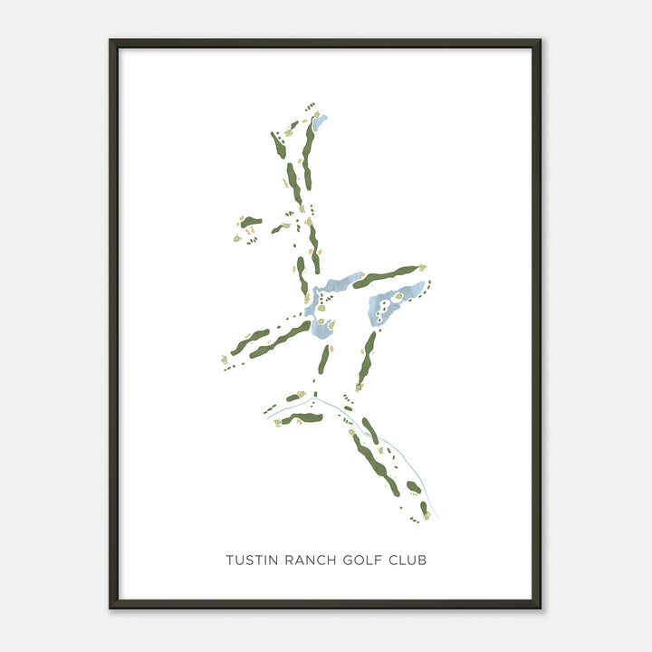 Print of Tustin Ranch Golf Club Modern Map