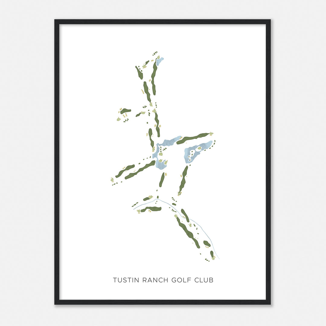 Print of Tustin Ranch Golf Club Modern Map