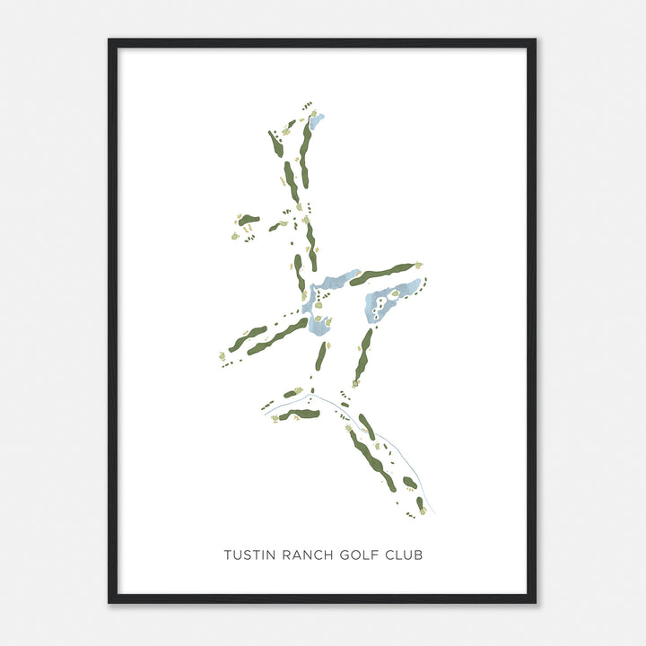 Print of Tustin Ranch Golf Club Modern Map