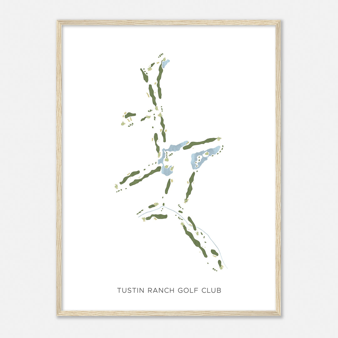 Print of Tustin Ranch Golf Club Modern Map