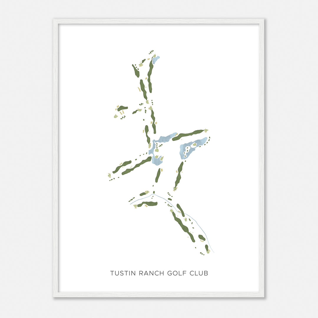 Print of Tustin Ranch Golf Club Modern Map