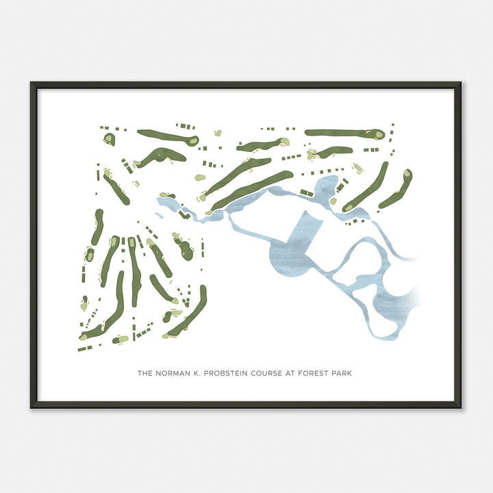 Print of The Norman K. Probstein Course At Forest Park Modern Map
