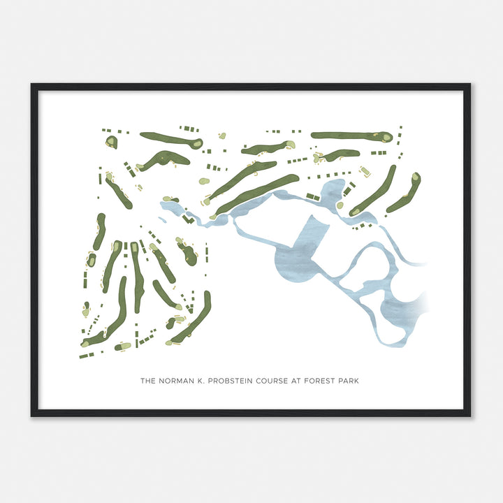 Print of The Norman K. Probstein Course At Forest Park Modern Map
