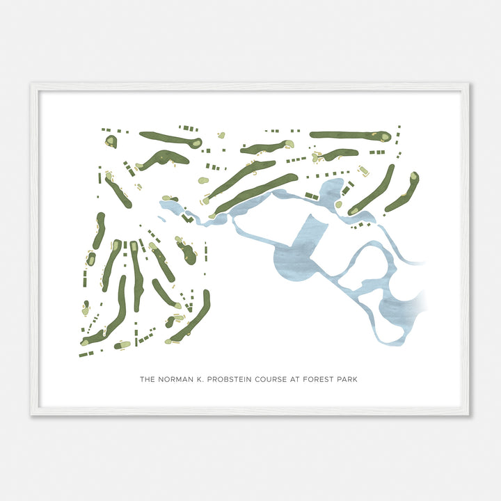 Print of The Norman K. Probstein Course At Forest Park Modern Map