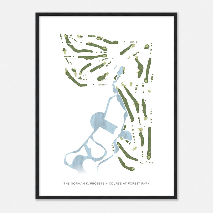 Print of The Norman K. Probstein Course At Forest Park Modern Map