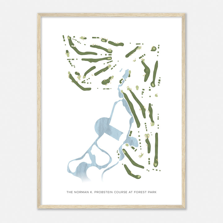 Print of The Norman K. Probstein Course At Forest Park Modern Map