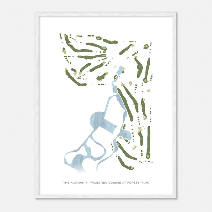Print of The Norman K. Probstein Course At Forest Park Modern Map