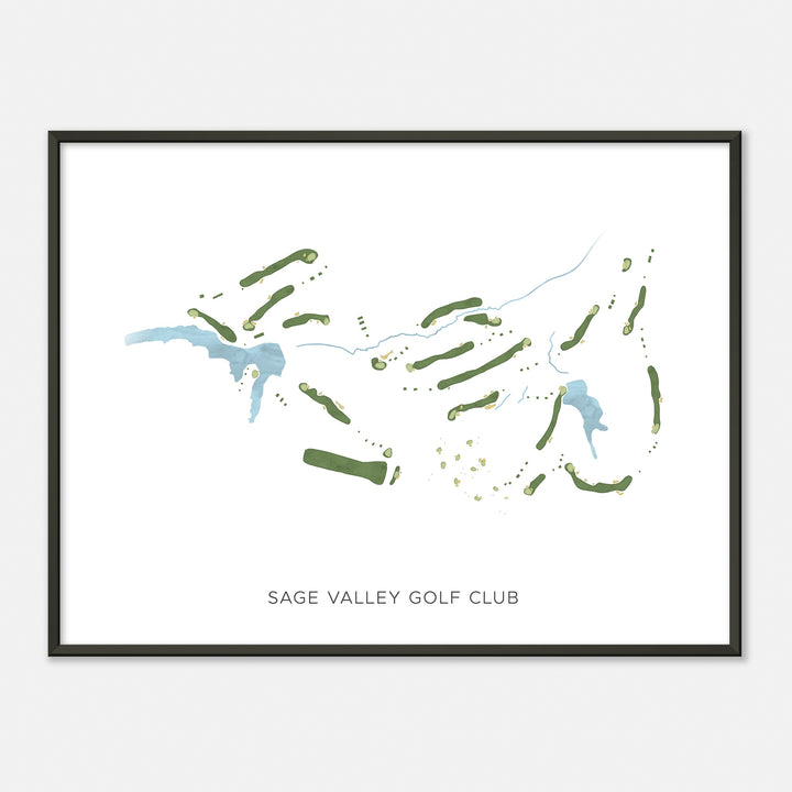 Print of Sage Valley Golf Club Modern Map