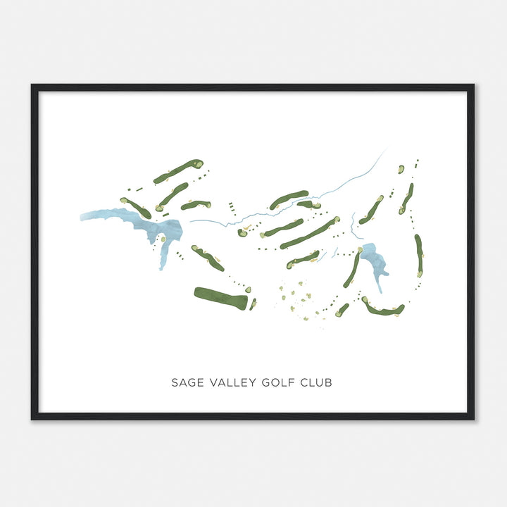 Print of Sage Valley Golf Club Modern Map