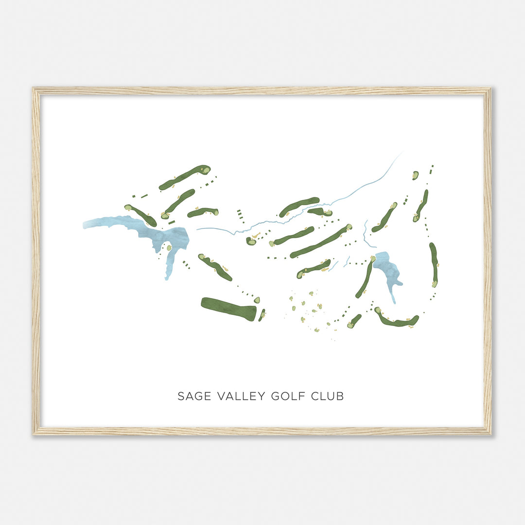 Print of Sage Valley Golf Club Modern Map