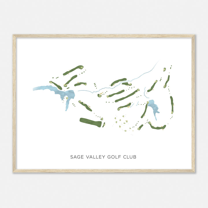 Print of Sage Valley Golf Club Modern Map