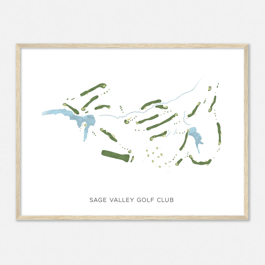 Print of Sage Valley Golf Club Modern Map