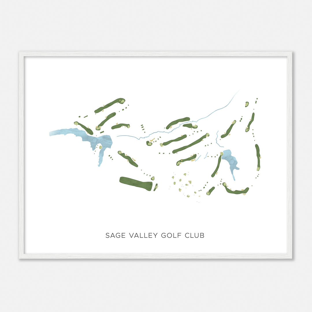 Print of Sage Valley Golf Club Modern Map