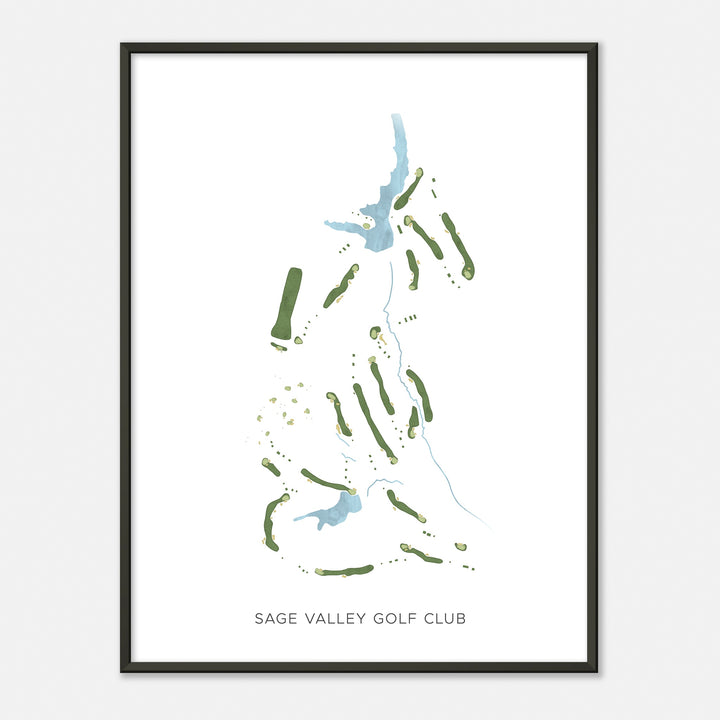 Print of Sage Valley Golf Club Modern Map