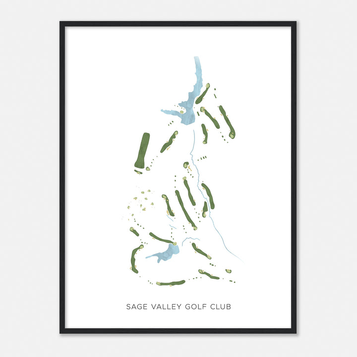 Print of Sage Valley Golf Club Modern Map