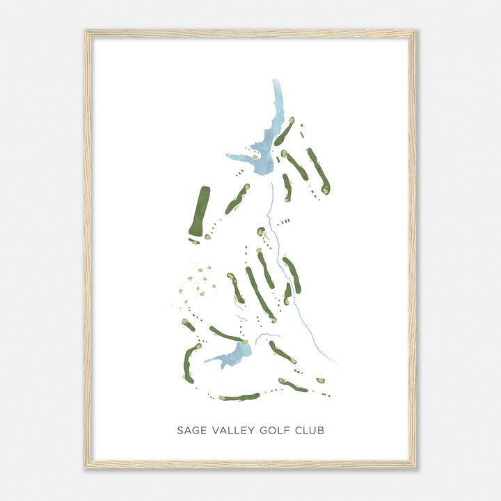 Print of Sage Valley Golf Club Modern Map