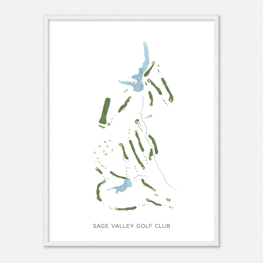 Print of Sage Valley Golf Club Modern Map