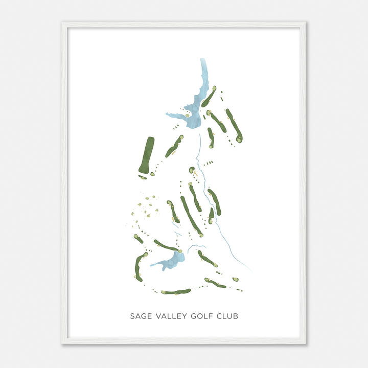 Print of Sage Valley Golf Club Modern Map
