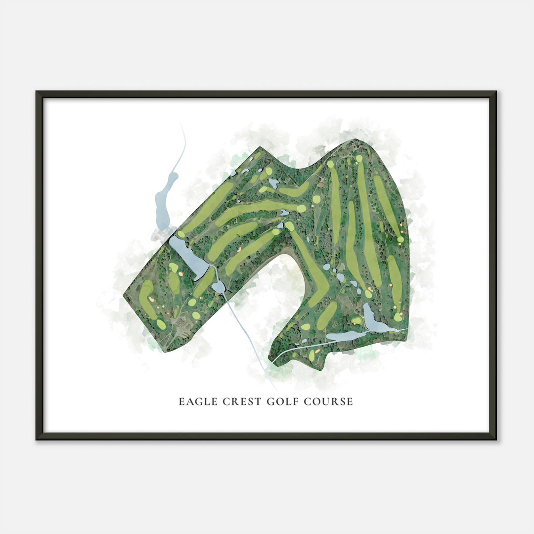 Print of Eagle Crest Golf Course Classic Map