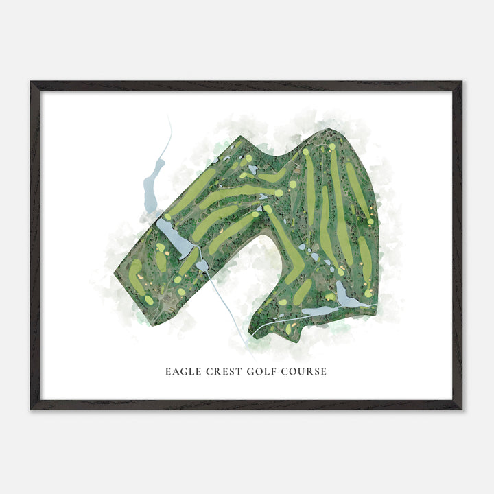 Print of Eagle Crest Golf Course Classic Map