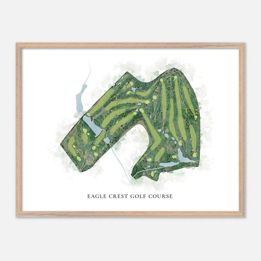 Print of Eagle Crest Golf Course Classic Map