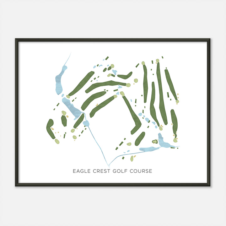 Print of Eagle Crest Golf Course Modern Map