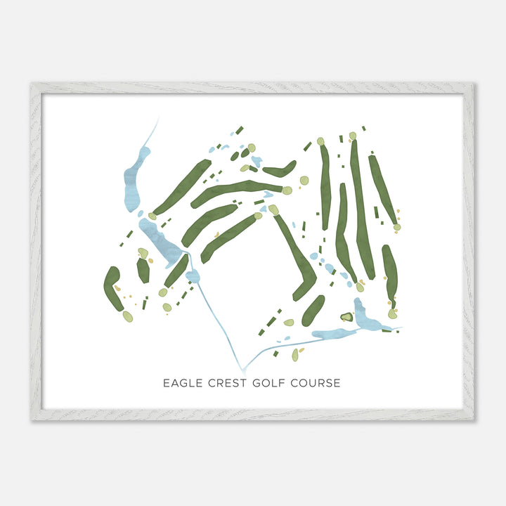 Print of Eagle Crest Golf Course Modern Map